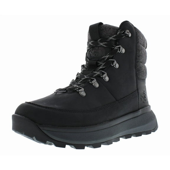 The North Face Bergen Leather Mens Shoes Size 9, Color: Black