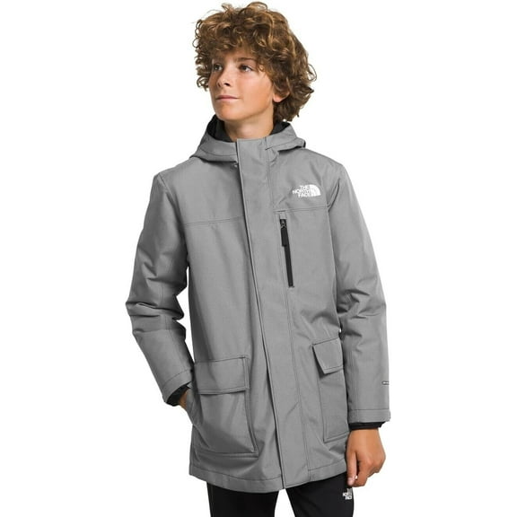 The North Face North Jacket Kids 2XL Gray Insulated Hooded Triclimate APP2822