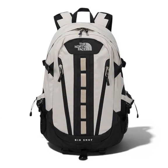 The North Face Big Shot Backpack Cream/Black Large Capacity Travel & Laptop Backpack Unisex
