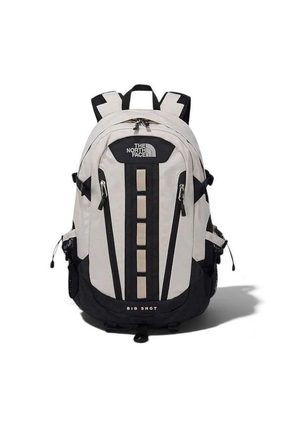 Big Shot Backpack Cream/Black Large Capacity Travel & Laptop Backpack Unisex