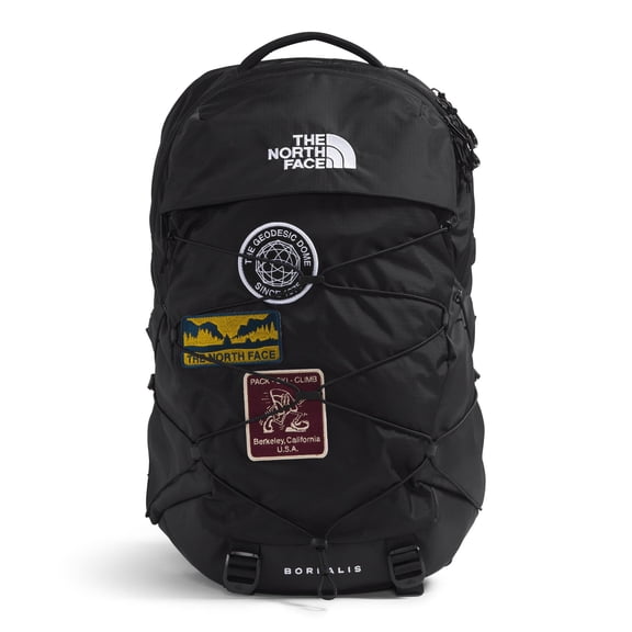The North Face Borealis Commuter Laptop Backpack 16" Laptop Sleeve, Large Main Compartment, TNF Black U Borealis Patch/TNF White, One Size