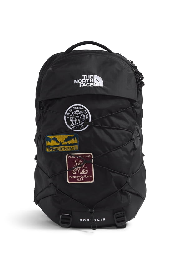 Borealis Commuter Laptop Backpack 16" Laptop Sleeve, Large Main Compartment, TNF Black U Borealis Patch/TNF White, One Size