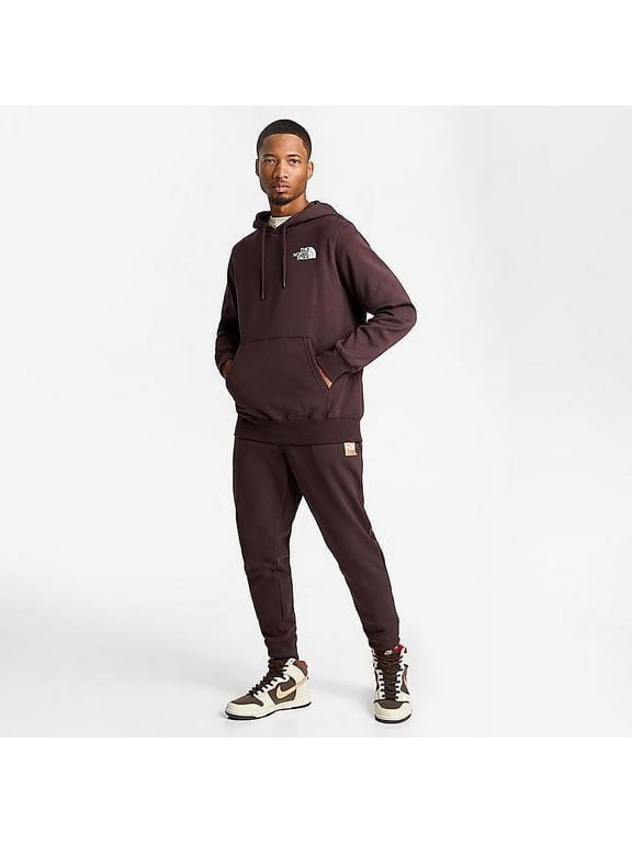 Box NSE Men's Brown Dark Oak Graphic Logo Pullover Hoodie SGN490 (Regular,S)