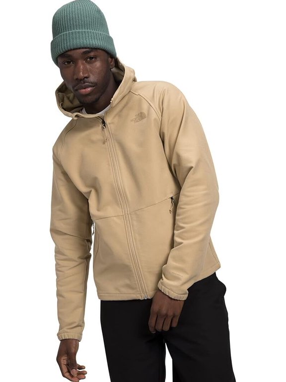 Camden NF0A7UJON51 Hoodie Men's Tan Soft Shell Full Zip SGN708 (Brown,Regular,2XL)