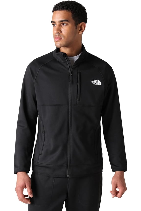 Canyonlands Full Zip Men's Fleece Jacket, Sustainable Recycled Polyester Blend, TNF Black, Large, NF0A5G9V