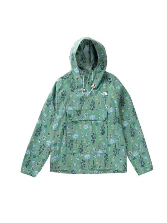 Class V NF0A5338IZG Hoodie Mens Large Green Nylon Pullover APP238