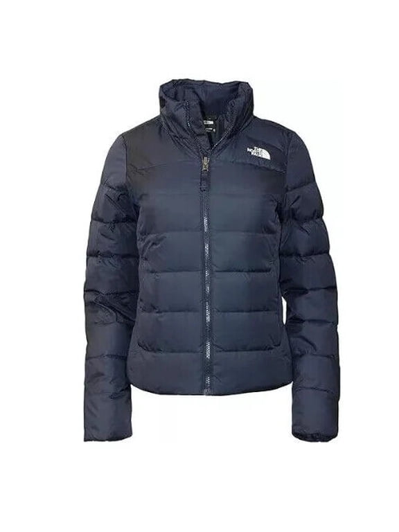 Flare II NF0A55XB8K2 Puffer Jacket Women's Navy Full Zip CLO947 (Blue,Regular,S)