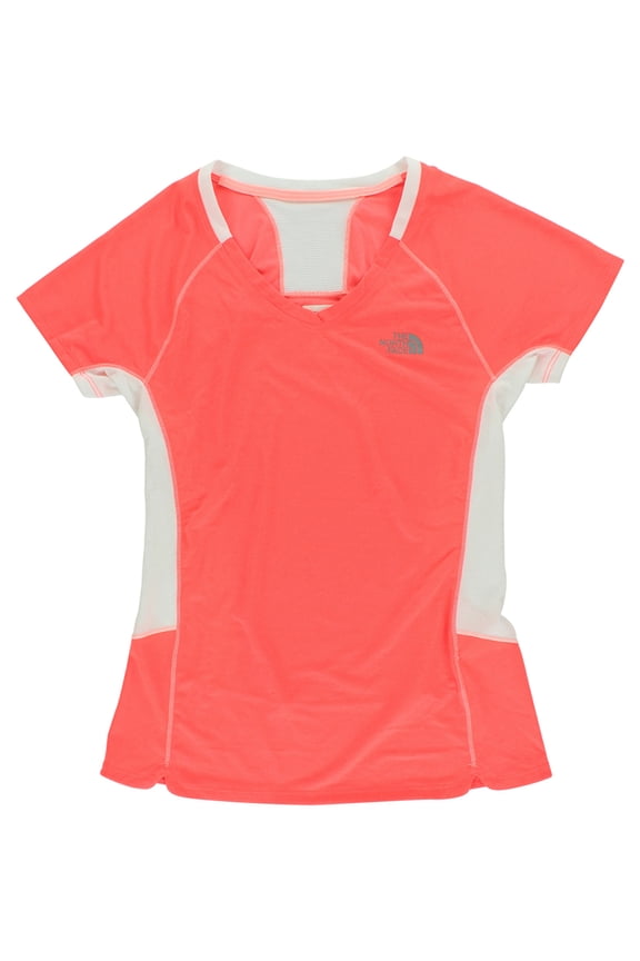 FlashDry Performance Womens Knits & Tees Size XS, Color: Fiery Coral / Tnf White