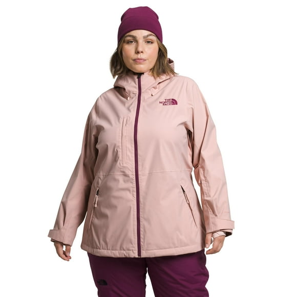 Freedom NF0A7WYRLK6 Jacket Women Pink Moss Stretch Hooded SGN1044 (Pink,Plus,2X)