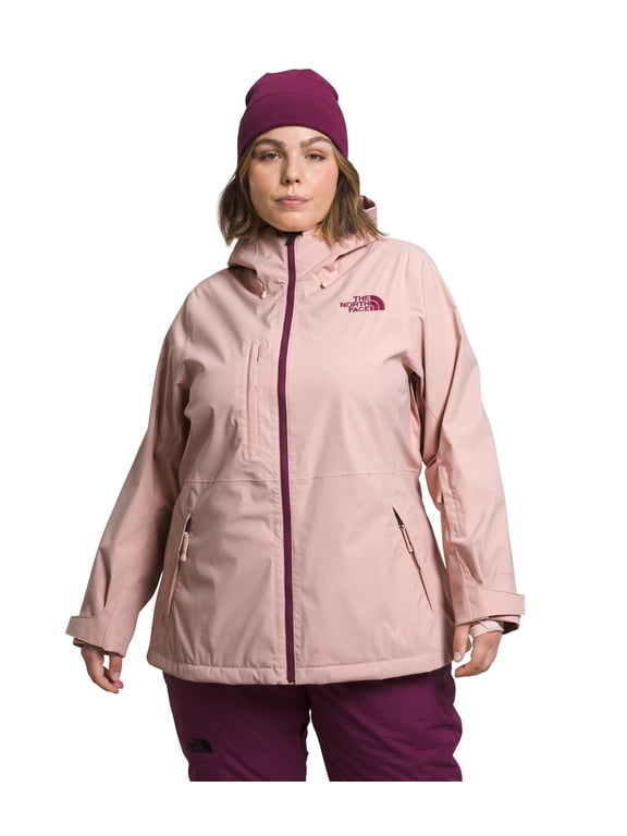 Freedom NF0A7WYRLK6 Jacket Women Pink Moss Stretch Hooded SGN1044 (Pink,Plus,2X)
