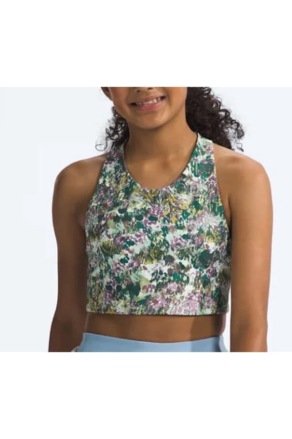 Girls Never Stop Tanklette Reversible Sports Bra, Mineral Purple, XS (6)