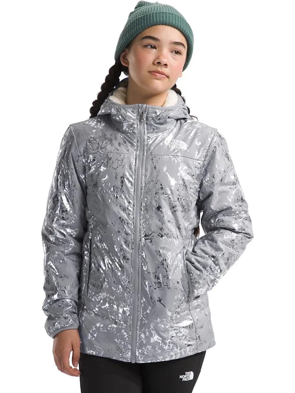 Girls' Reversible Mossbud Parka, Size Large 12