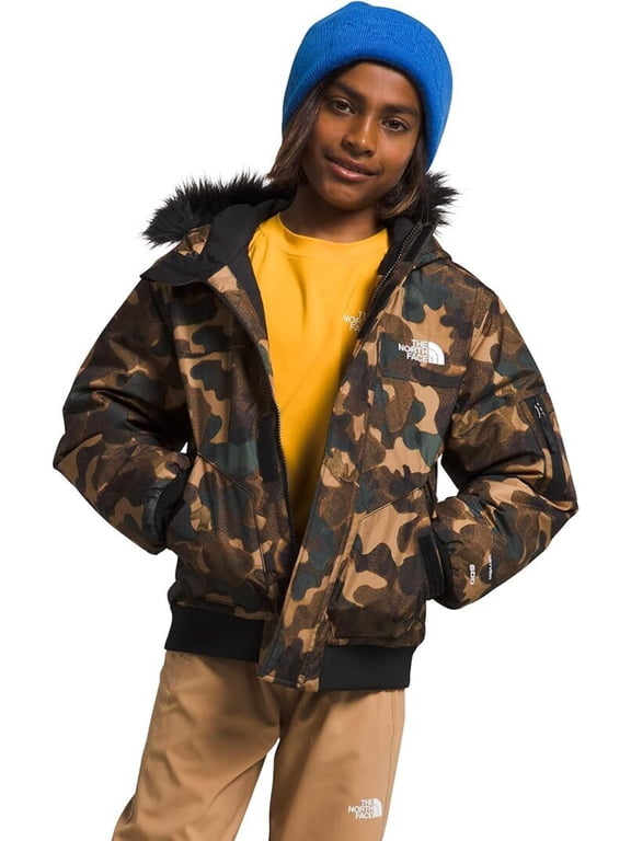 Gotham NF0A82XTORU Boys Utility Brown Camo Insulated Jacket NCL39 (M)