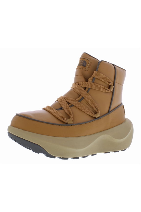 Halseigh Thermoball Lace Waterproof Boot Leather Womens Shoes Size 6, Color: Almond Butter/Falconbrown