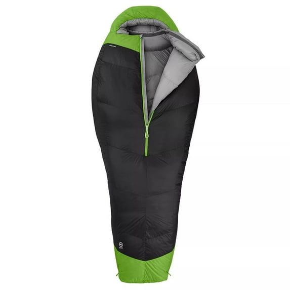 The North Face Inferno 0F/-17C Camping Sleeping Bag Asphalt Grey Glo Green BG221 (Green,Long)