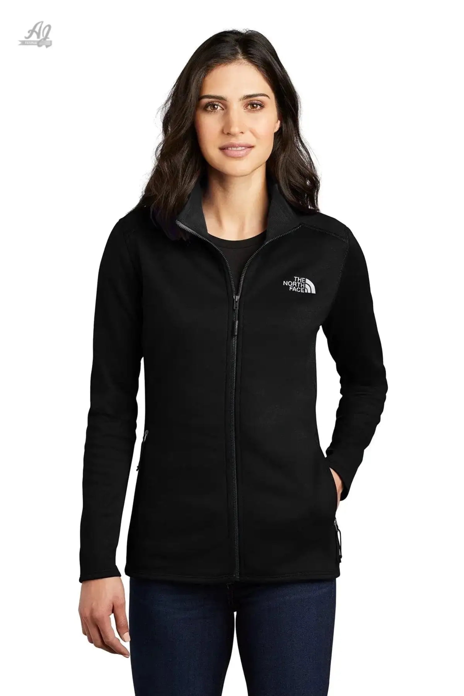 The North Face Jacket Women's Skyline Full Zip Stretch Coat Black ...