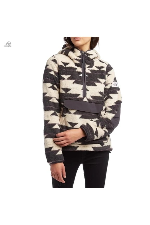 Jacket Womens Campshire Sherpa Fleece 1/4 Zip Pullover Hoodie