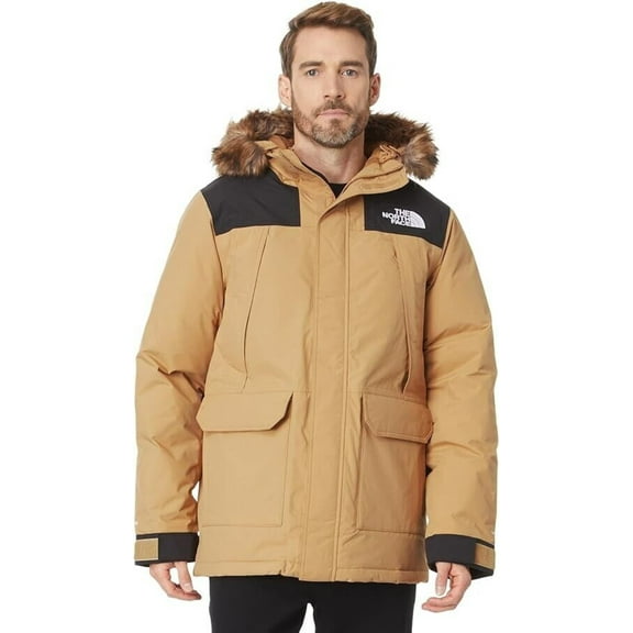 The North Face McMurdo NF0A5GJF Men's Almond Butter Black Parka Coat XL SGN326