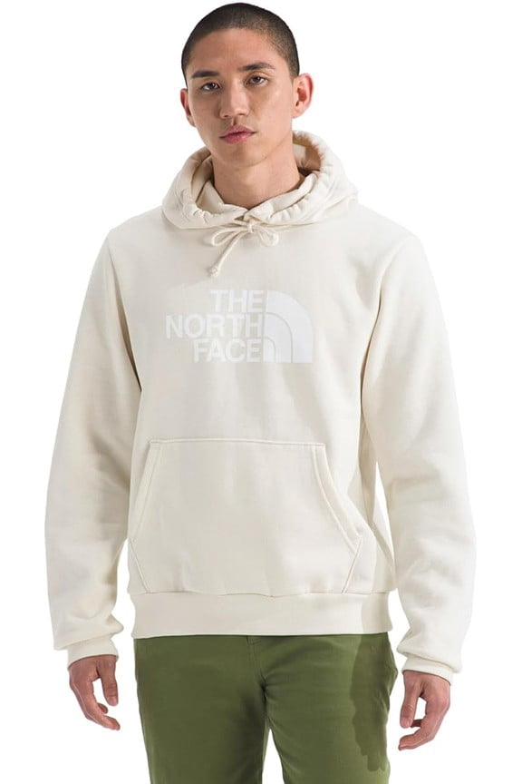 Men's Evolution Half Dome Hoodie - Hood with Adjustable Drawcord, Kangaroo Hand Pocket, White Dune, Large