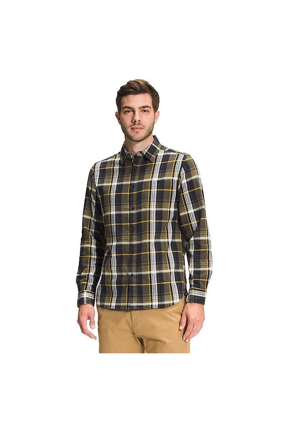 Men's Hayden Pass 2.0 Shirt  Burnt Olive Green Medium Half Dome Plaid Large