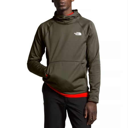 The North Face Men's Hoodie Echo Rock Long Sleeve Pullover Hooded Sweatshirt, Tauper Green, L