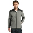thumbnail image 1 of The North Face Men's Jacket Stretch Tech Softshell Long Sleeve Full Zip Coat, Grey Black, L, 1 of 4