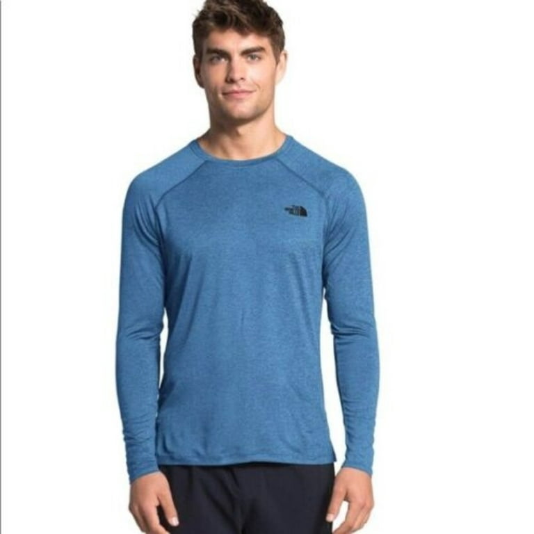 The North Face Men's Long Sleeve Shirt Hyperlayer FlashDry Athletic  T-Shirt, Royal Blue, XXL