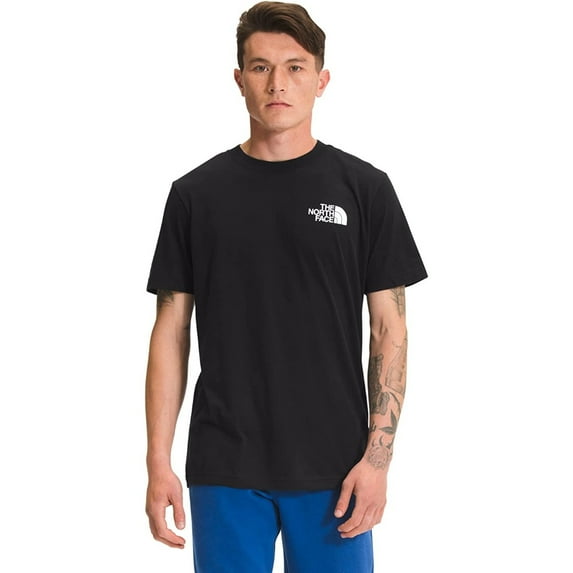 The North Face Men's T-Shirt Short Sleeve Half Dome Small Logo Regular Fit Tee, Black White, 2XL