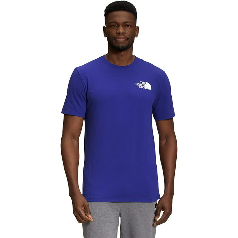 The North Face Men's T-Shirt Short Sleeve Half Dome Small Logo Regular Fit  Tee, Navy White, 2XL 