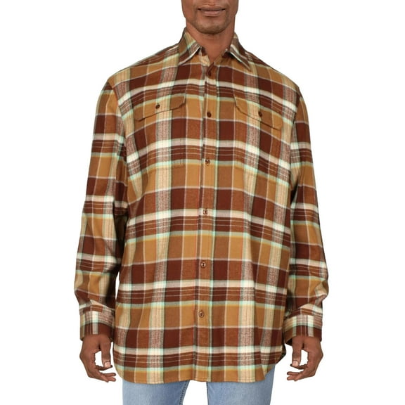 The North Face Mens Arroyo Flannel Plaid Button-Down Shirt