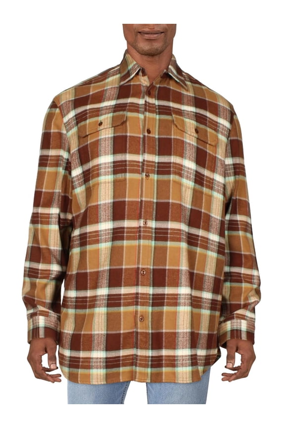 Mens Arroyo Flannel Plaid Button-Down Shirt