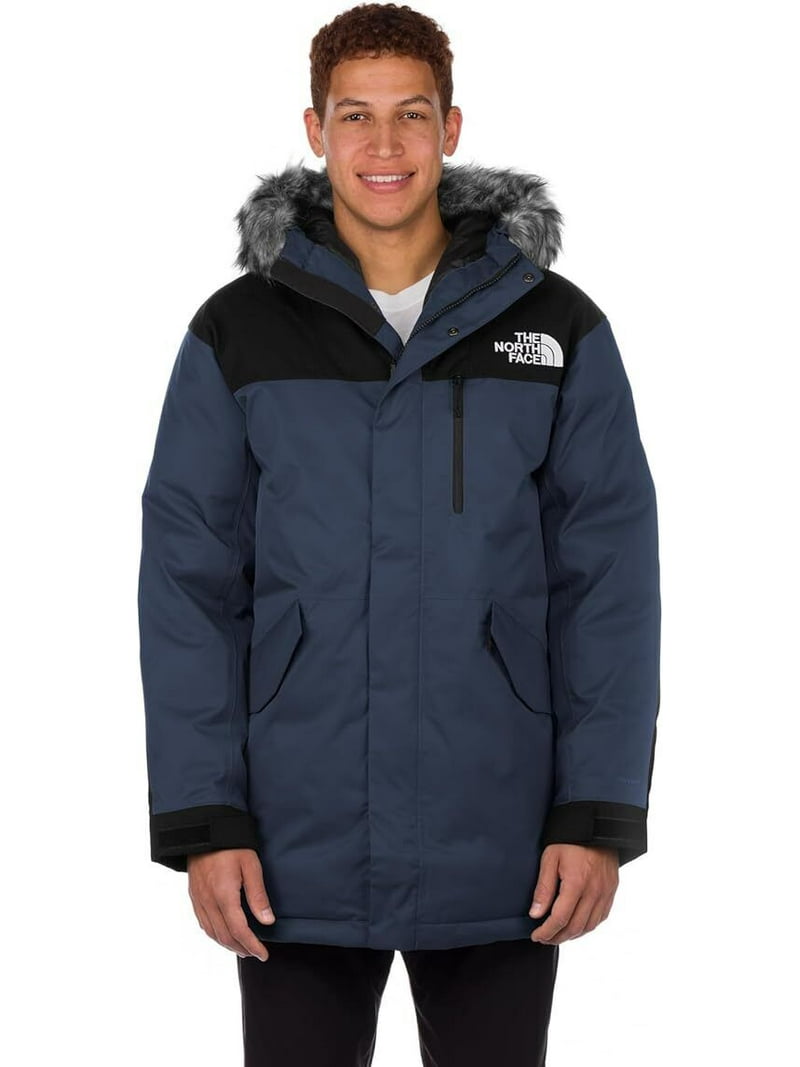 The North Face Bedford Down Parka Jacket Men's Medium Blue Logo