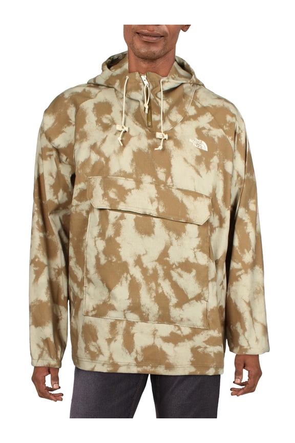 Mens Lightweight Hooded Anorak Jacket