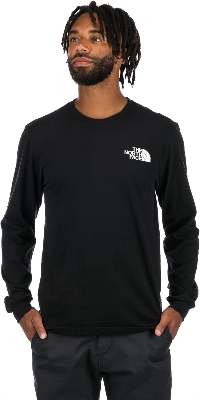Camiseta manga larga Throwback para Hombre Negro Small