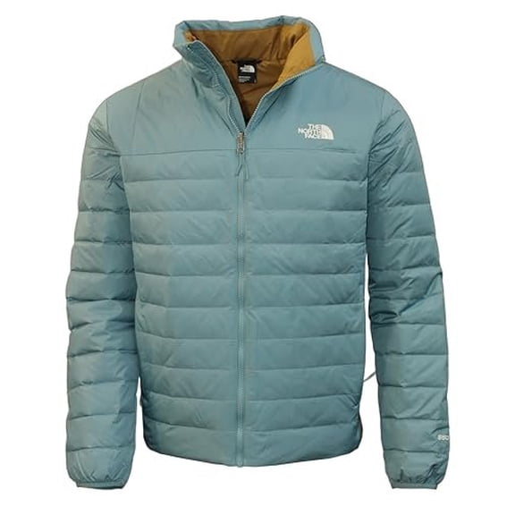 THE NORTH FACE Men's Minoqua Insulated Down Full Zip Puffer Jacket US, Alpha, Medium, Regular, Regular, Algae Blue