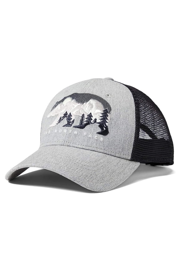 Mudder Trucker Hat Unisex Light Gray Embroidered Snapback UPS171