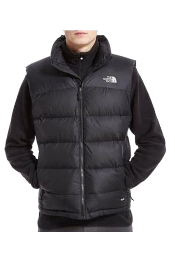 NEW Black Mens Size 2XL Quilted Puffer Nuptse Vest