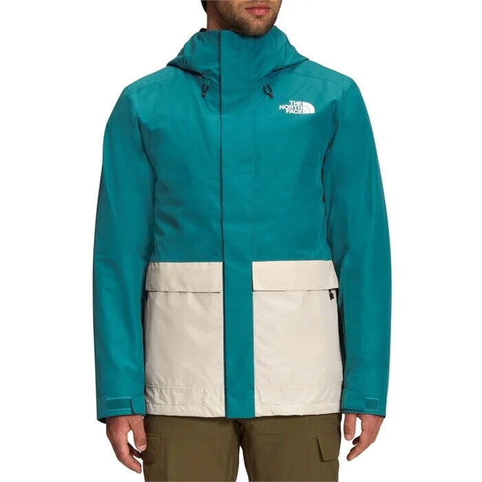 The North Face NF0A4QX7 Mens Harbor Blue White Clement Triclimate Jacket ONF1052 Regular 2XL