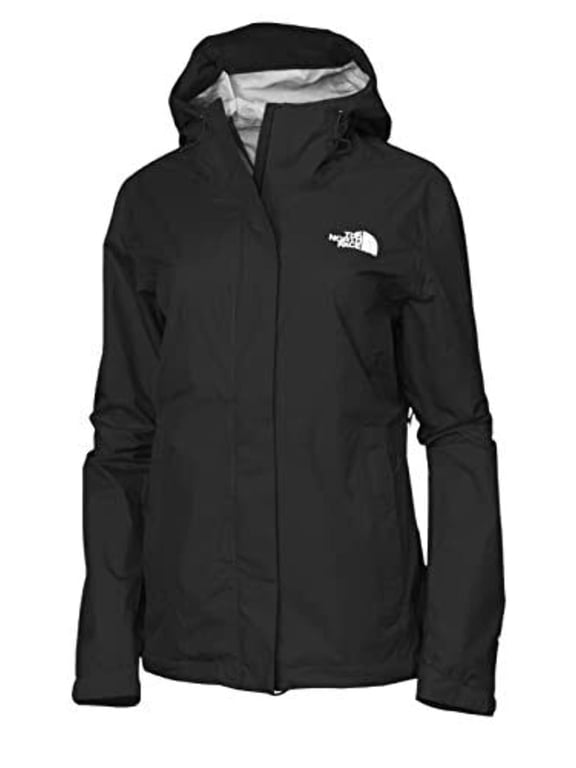 NF0A5EH5 Women Black Venture 2 Dryvent Hooded Rain Jacket ONF1230 (Regular,S)