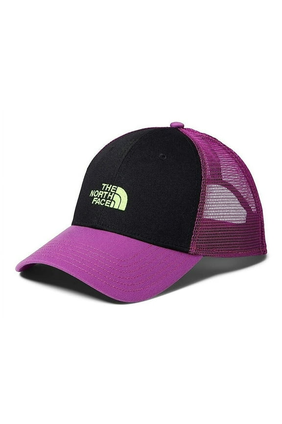 NF0A5FXAUK7 Unisex Black Purple Mudder Trucker Hat One Size TS211