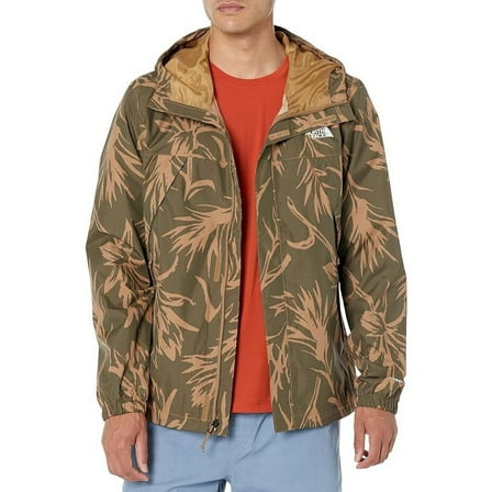 The North Face NF0A7QEYIR0 Men Green Brown Tropical Full Zip Antora Jacket SS214 (Regular,XL)