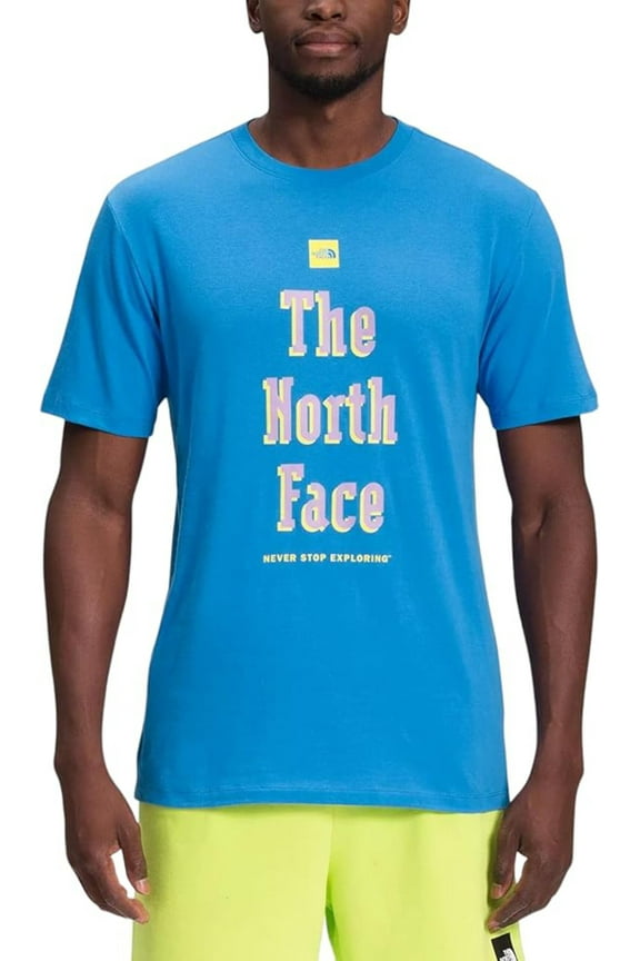 NF0A812ILV6 T-Shirts Men's Size L Blue Short Sleeve Brand Proud