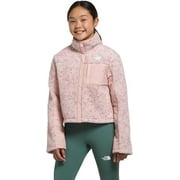 The North Face NF0A82TE Girl's Pink Moss Long Sleeve Fleece Mashup Jacket SGN252 (L (12))