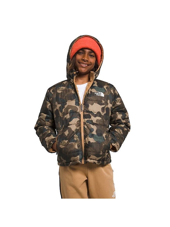 NF0A82XYORU Hooded Jacket Kids Brown Reversible Mt Chimbo CLO474 (Brown,XS (6))