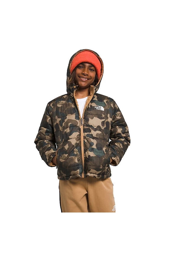 NF0A82XYORU Hooded Jacket Kids Brown Reversible Mt Chimbo CLO474 (Brown,XS (6))