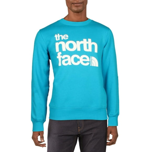 NFOA7UO1JA7 Men's Blue Fleece Pullover Sweatshirt Size M NCL81