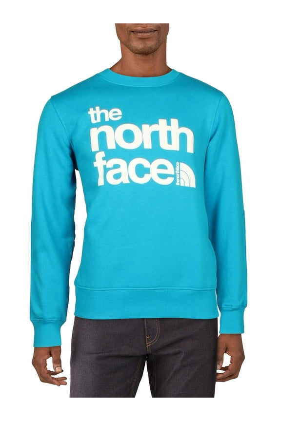 NFOA7UO1JA7 Men's Blue Fleece Pullover Sweatshirt Size M NCL81