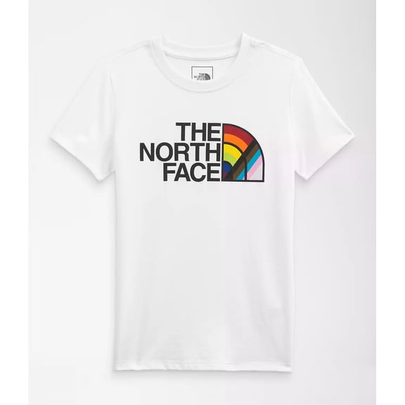 Women's Size XL - The North Face Short-Sleeve Pride Tee - White Slim Fit
