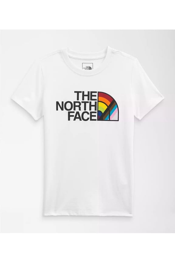Women's Size XL - The North Face Short-Sleeve Pride Tee - White Slim Fit