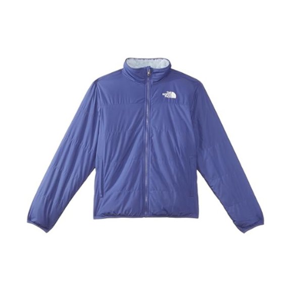 The North Face Reversible Mossbud Jacket Girls 2XL Cave Blue Full Zip SGN1568